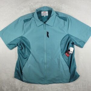 Formula 1 x PacSun Corsa Zip Shirt Men's 2XL Blue Short Sleeve F1 Racing NWT